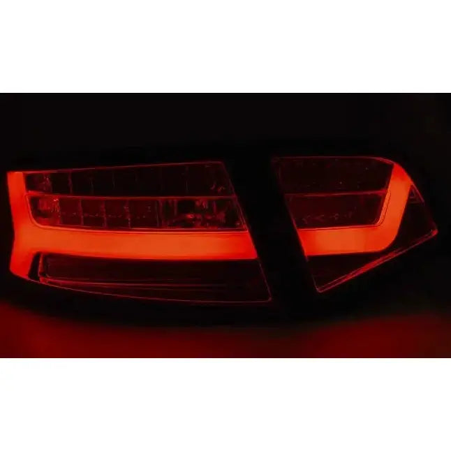Baklykter Audi A6 08-11 Sedan Red Smoke Led Bar Seq