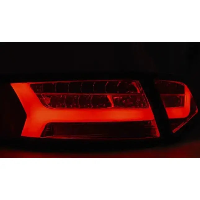 Baklykter Audi A6 08-11 Sedan Red Smoke Led Bar Seq