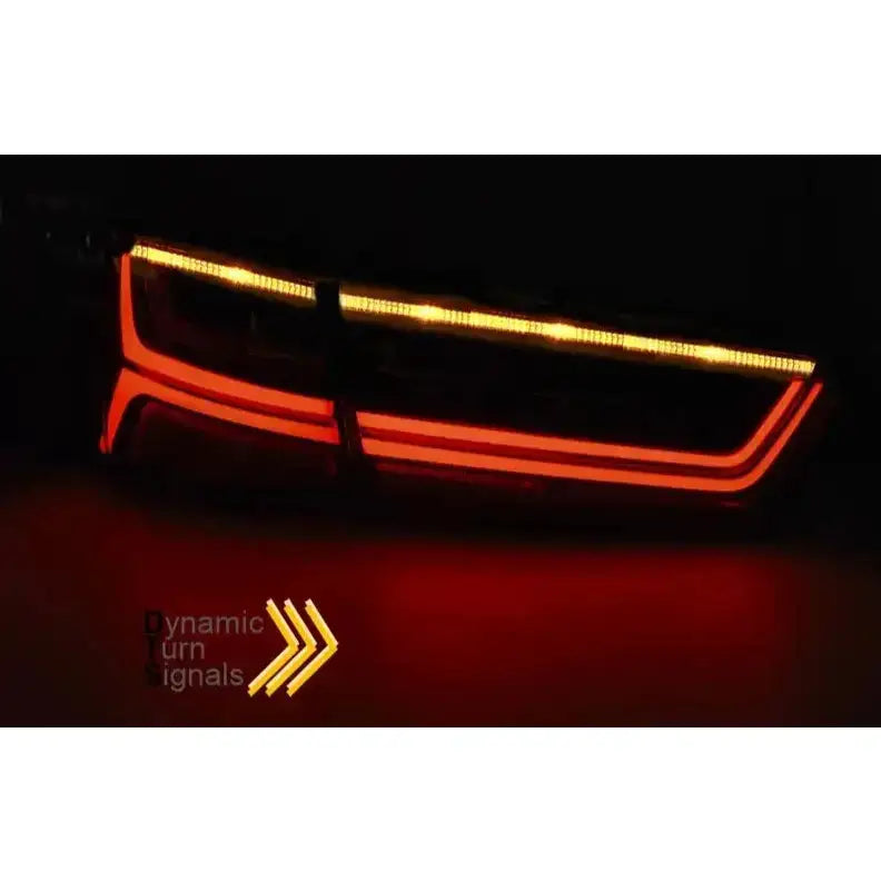 Baklykter Audi A6 C7 11-14 Limousine Red White Led Bar Seq
