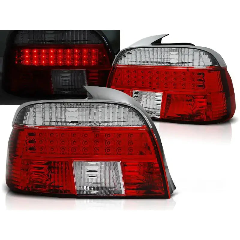 Baklykter Bmw E39 09.95-08.00 Red White Led