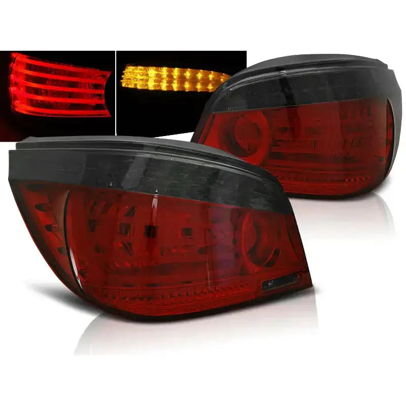 Baklykter Bmw E60 07.03-07 Red Smoke Led