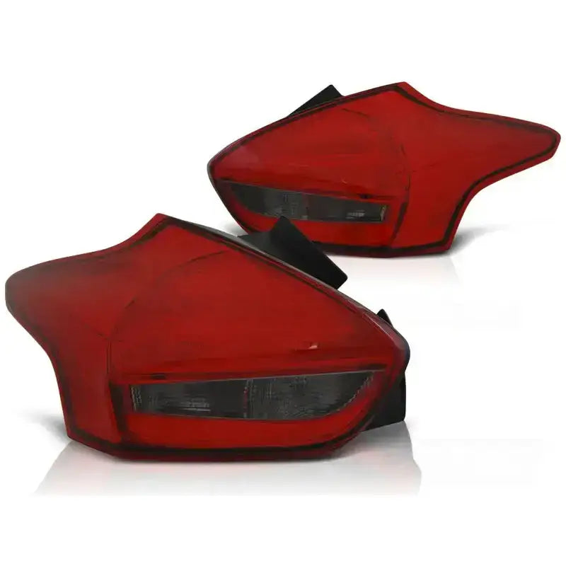 Baklykter Ford Focus 3 15- Hatchback Red Smoke Led