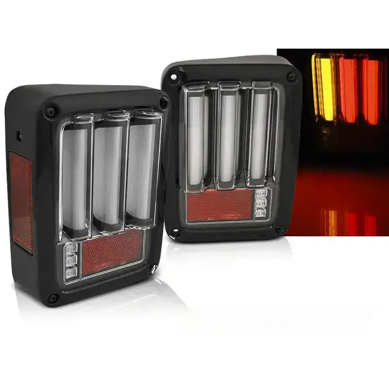 Baklykter Jeep Wrangler Jk 07-18 Led Bar Black