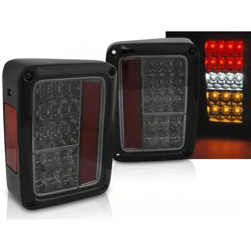 Baklykter Jeep Wrangler Jk 07-18 Led Smoke
