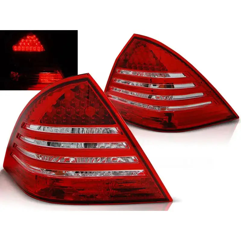 Baklykter Mercedes C-klasse W203 Sedan 00-04 Red White Led