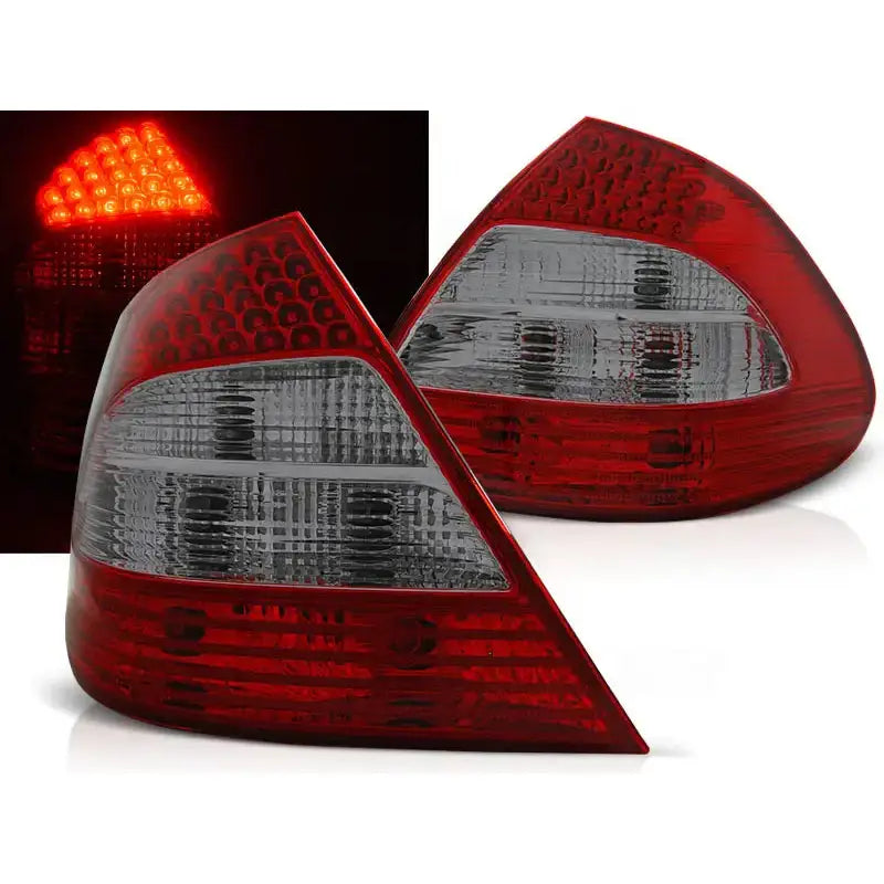 Baklykter Mercedes W211 E-klasse 03.02-04.06 Red Smoke Led