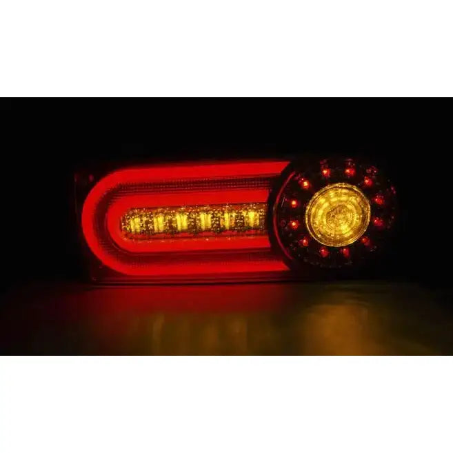 Baklykter Mercedes W463 G-klasse 90-12 Red White Led Bar