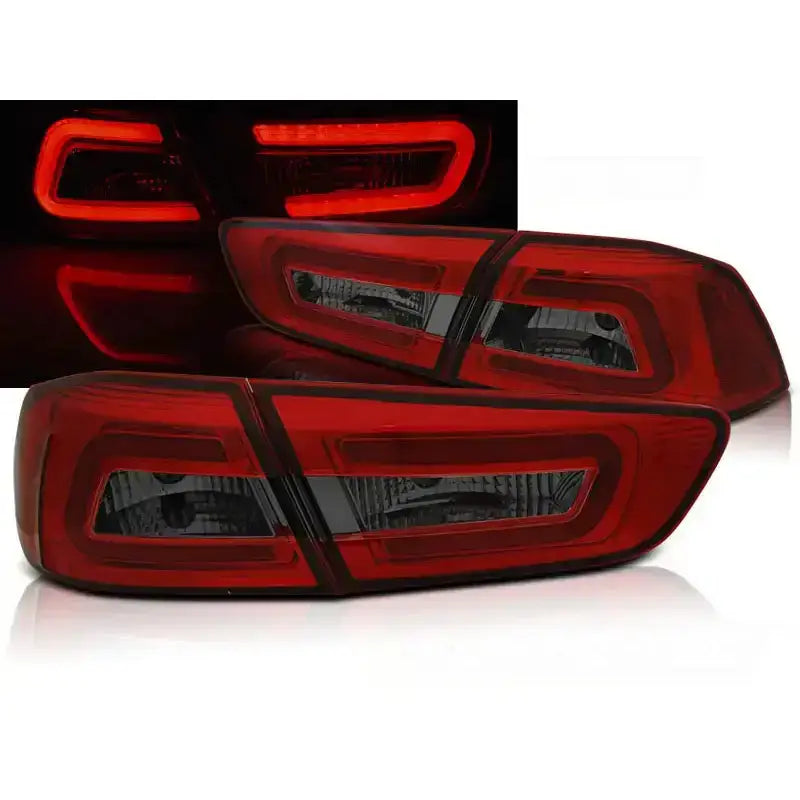 Baklykter Mitsubishi Lancer 8 Sedan 08-11 Red Smoke Led Bar