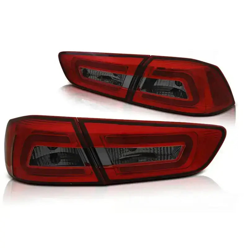 Baklykter Mitsubishi Lancer 8 Sedan 08-11 Red Smoke Led Bar