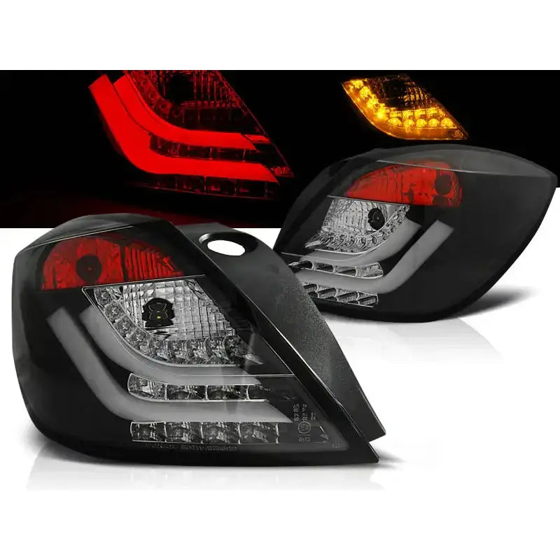 Baklykter Opel Astra h 03.04-09 3d Gtc Black Led