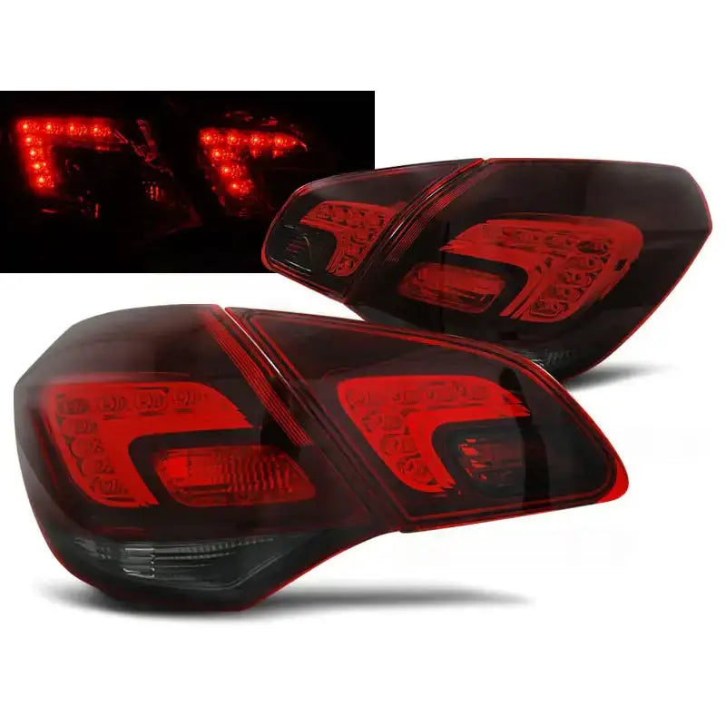 Baklykter Opel Astra j 10- Hatchback Red Smoke Led