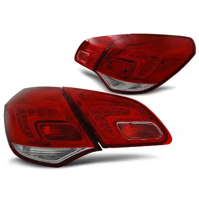 Baklykter Opel Astra j 10- Hatchback Red White Led