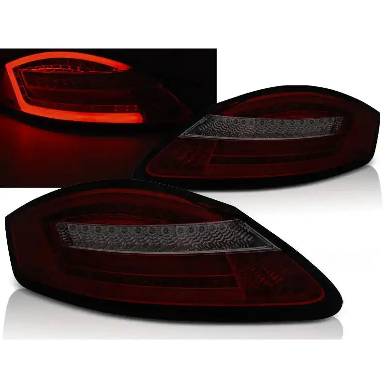 Baklykter Porsche Boxster 987 05-08 Red Smoke Seq Led