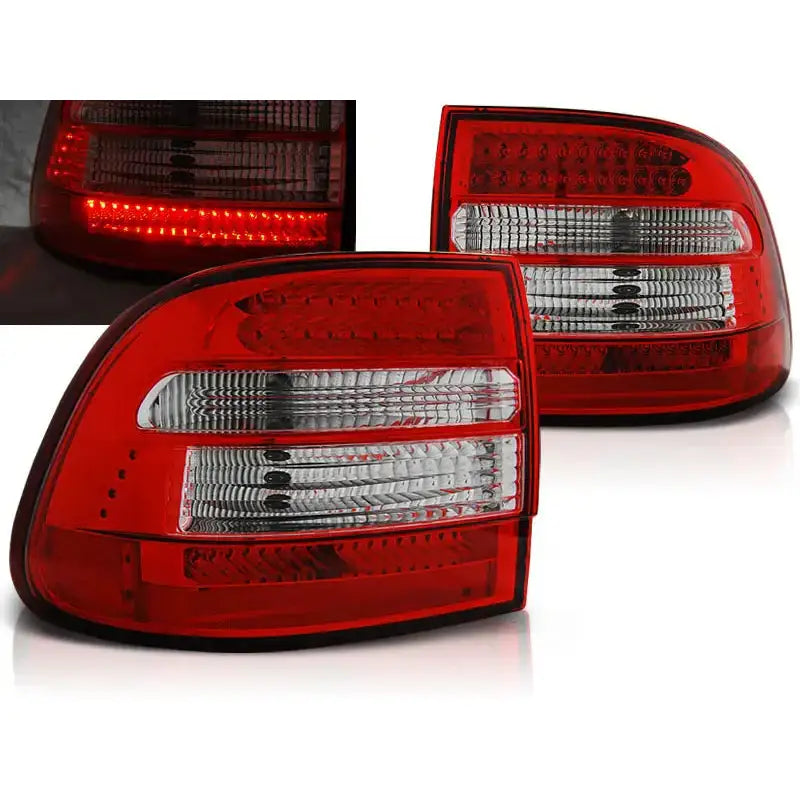 Baklykter Porsche Cayenne 02-06 - Red White Led