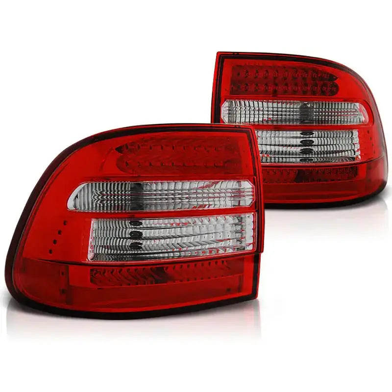 Baklykter Porsche Cayenne 02-06 - Red White Led