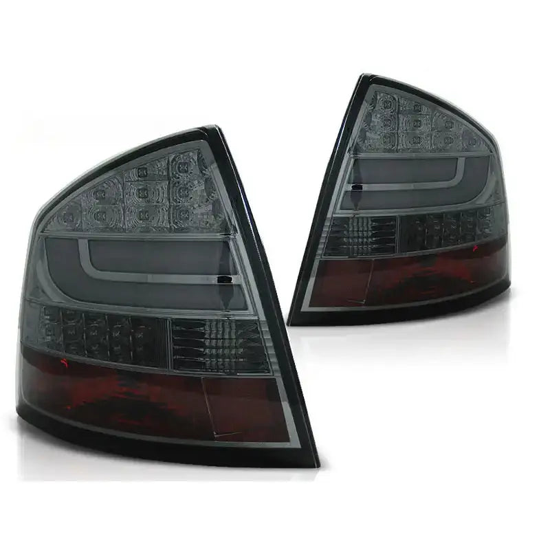 Baklykter Skoda Octavia Ii Sedan 04-12 Smoke Led Bar