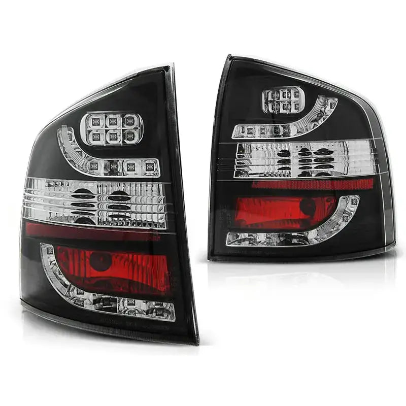 Baklykter Skoda Octavia Ii St.vogn 04-12 Black Led