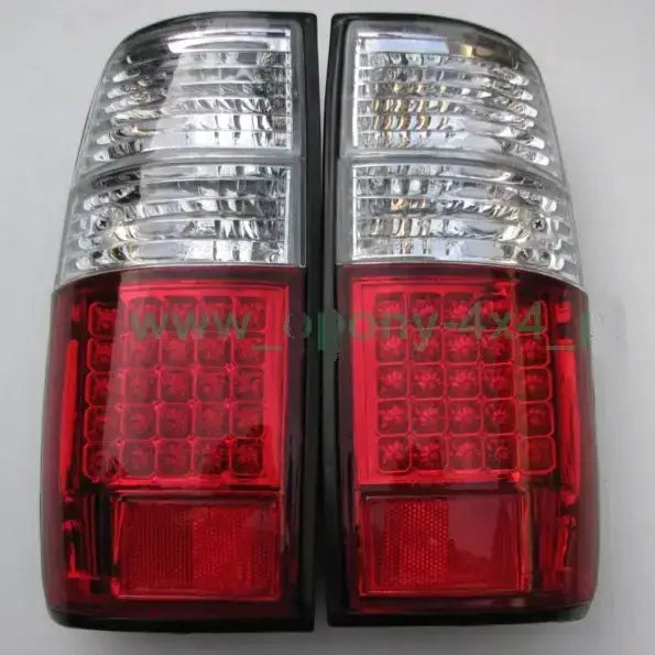 Baklykter Toyota Land Cruiser 80 89-97 White/red Led