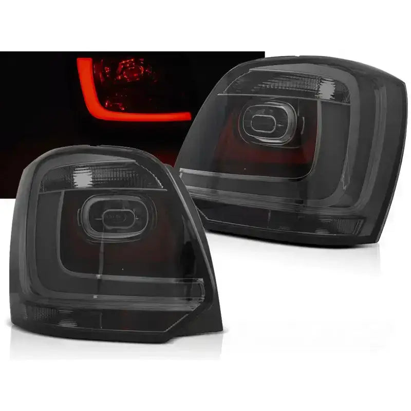 Baklykter Volkswagen Polo 09-13 Smoke Led Bar