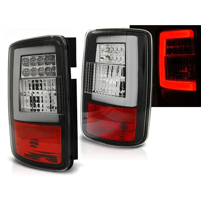 Baklykter Vw Caddy 03-03.14 Black Led Bar