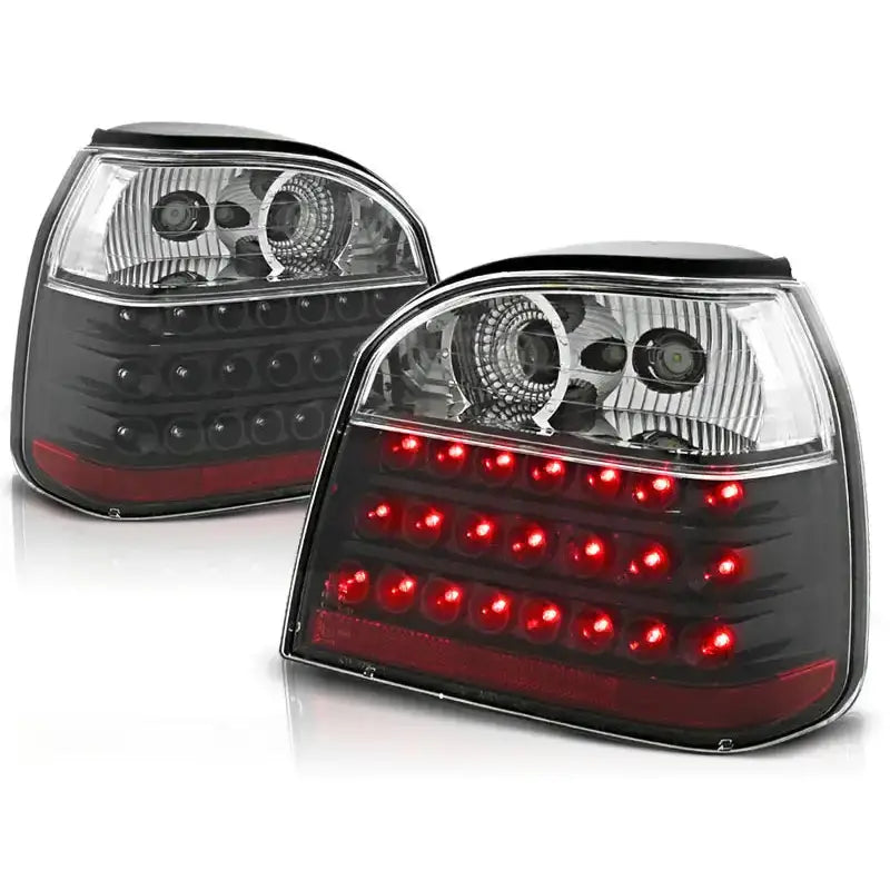 Baklykter Vw Golf 3 09.91-08.97 Black Led