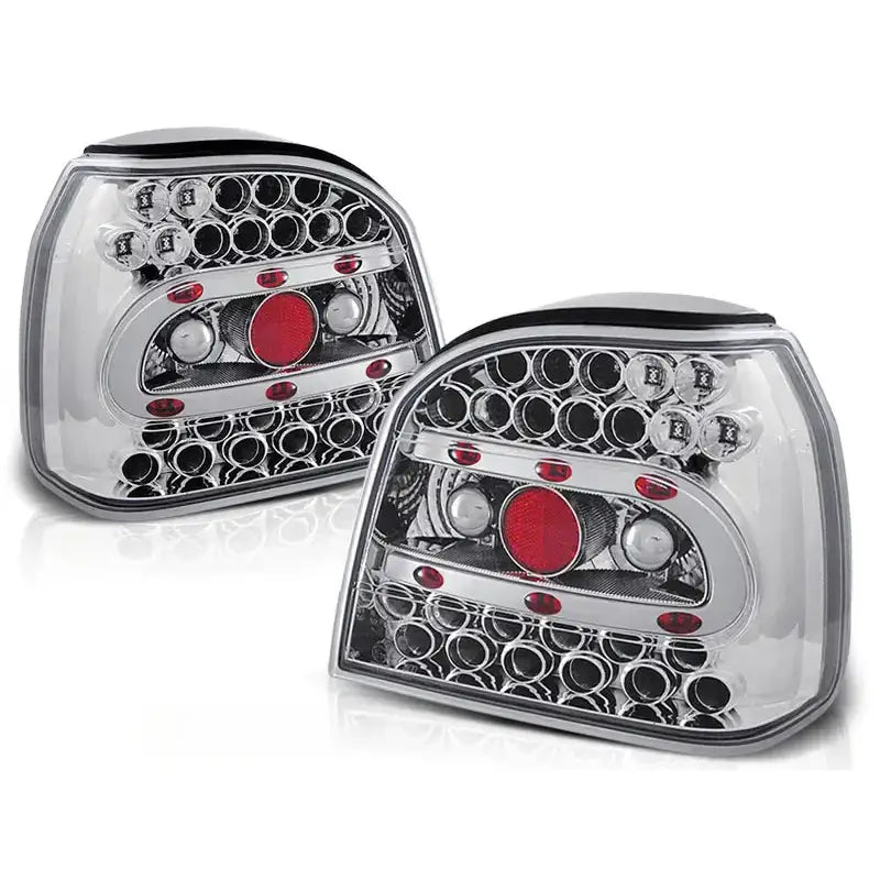 Baklykter Vw Golf 3 09.91-08.97 Hatchback Cabrio Chrome Led