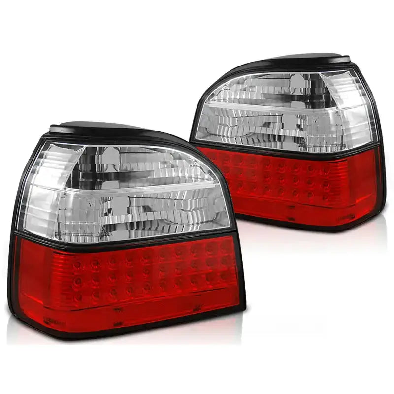Baklykter Vw Golf 3 09.91-08.97 Red White Led