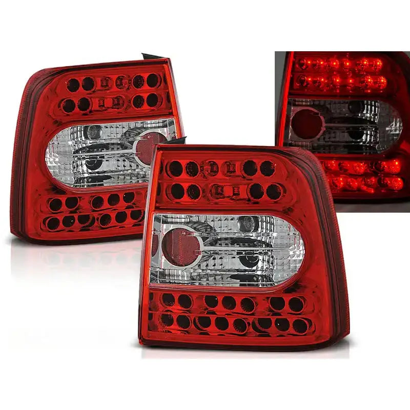 Baklykter Vw Passat B5 11.96-08.00 Sedan Red White Led