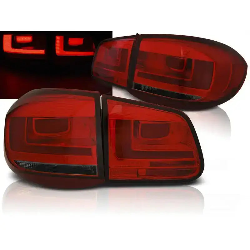 Baklykter Vw Tiguan 07-07.11 Red Smoke Led Bar