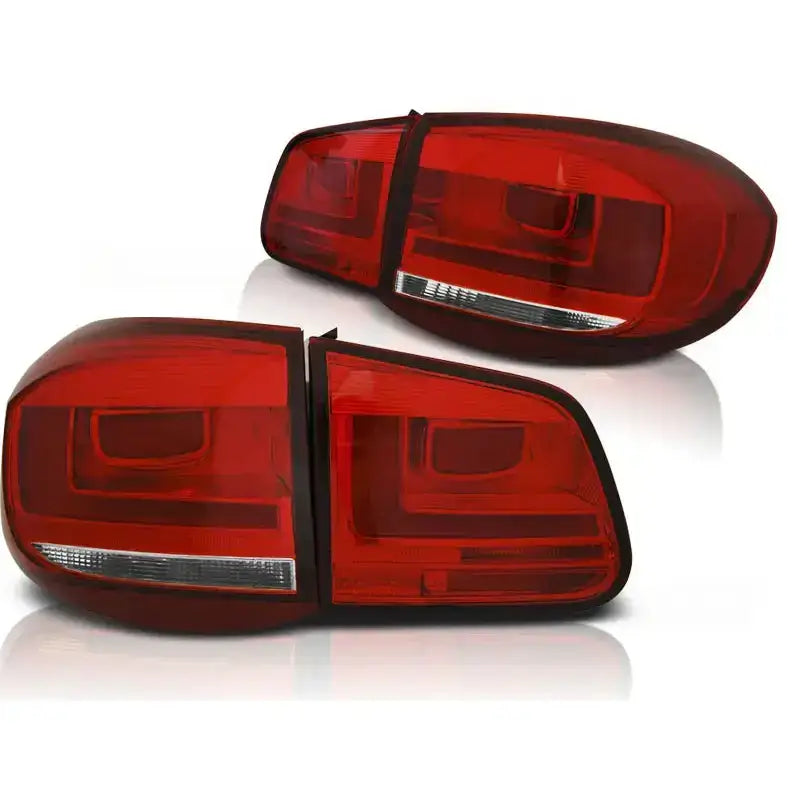 Baklykter Vw Tiguan 07-07.11 Red White Led Bar