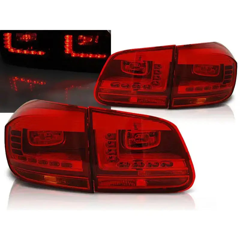 Baklykter Vw Tiguan 07.11-12.2015 Red Led