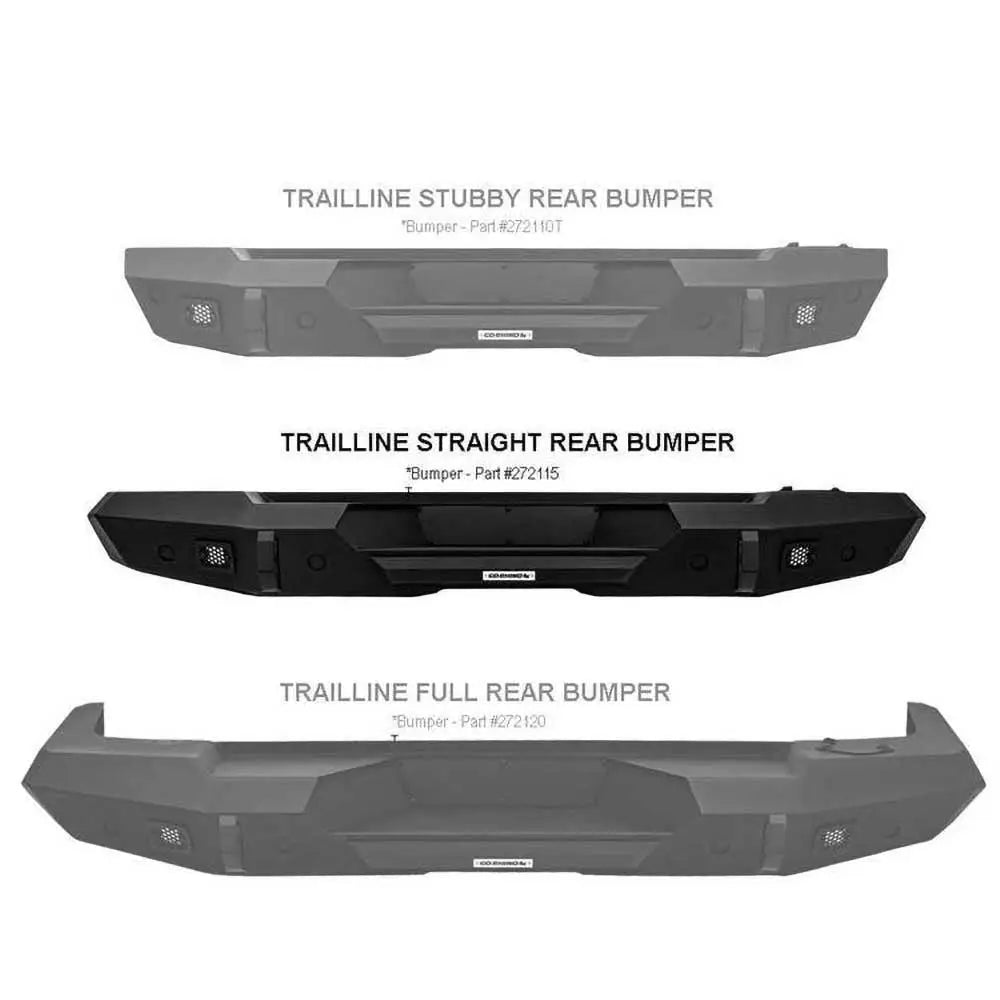Bakre Støtfanger Jeep Wrangler Jl 4 d 18- Bushguard Trailline