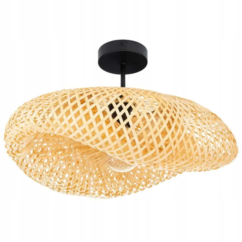 Bambusvevd Svart Taklampe Nusa 60cm (bmb08 Ep5-c1 Svart)