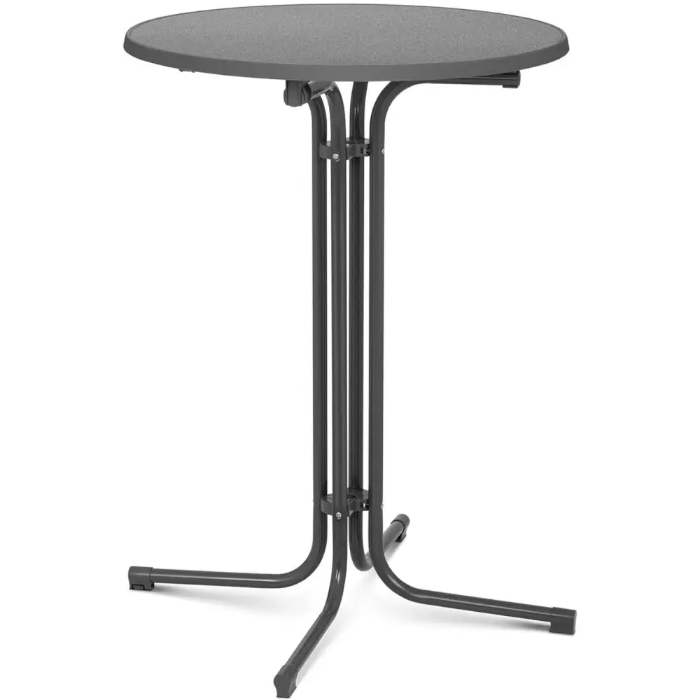 Barbord – Rundt Foldbart Svart Høyde 110 Cm ø 80 Cm.