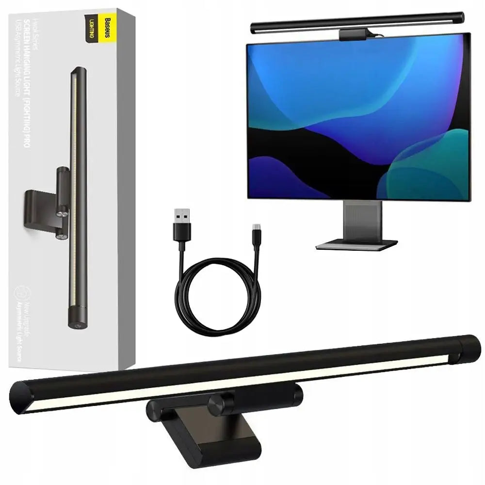 Baseus Led-lampe for Dataskjerm Lysfelt med Lysstyrkeregulering