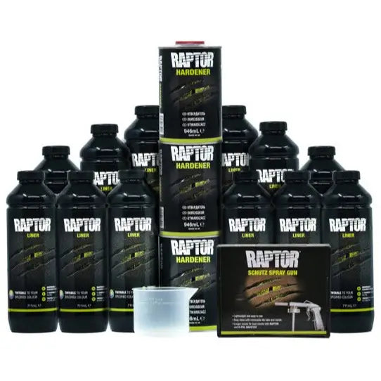 Bedliner Raptor Black - 12 Bottle Kit