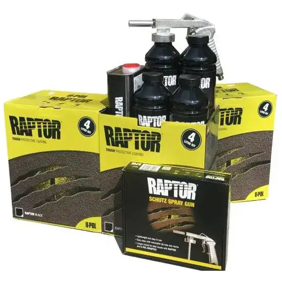 Bedliner Raptor Black - 12 Bottle Kit
