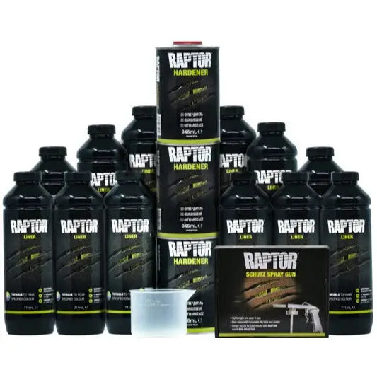Bedliner Raptor Tintable - 12 Bottle Kit
