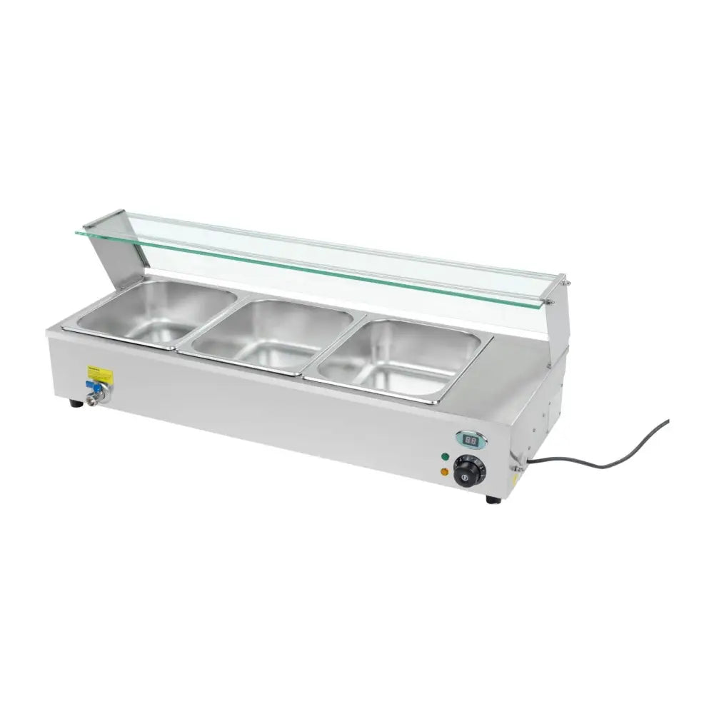 Bemar Glassed Food Warming Showcase Buffet + 3xgn