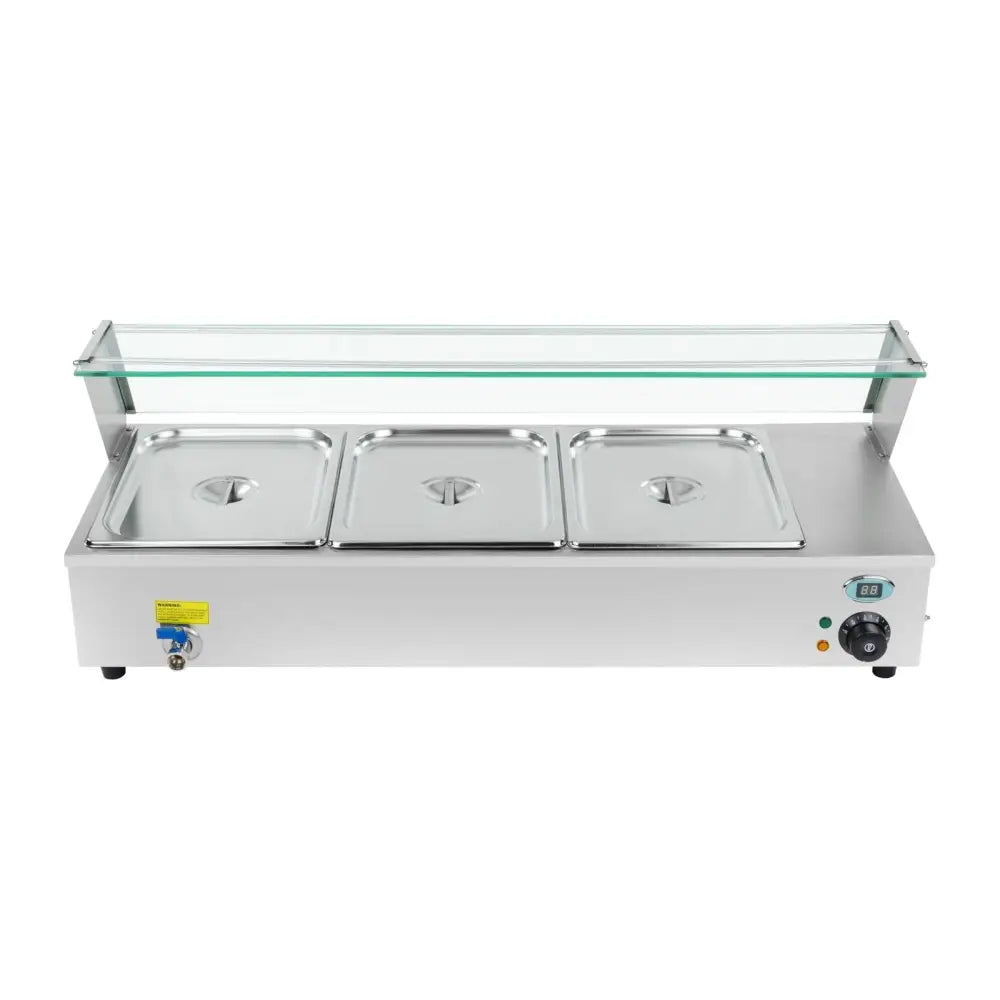 Bemar Glassed Food Warming Showcase Buffet + 3xgn