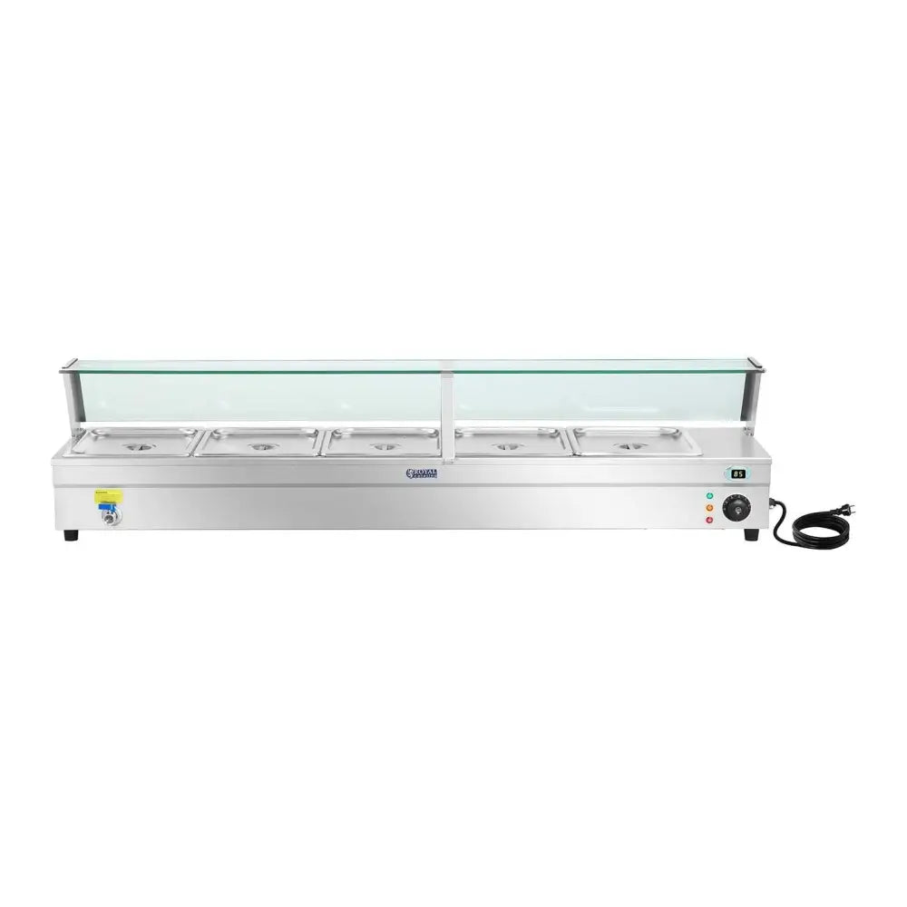 Bemar Vannoppvarmer med Kran og Glassdeksel 2200w 30l + 5x Gn1/2