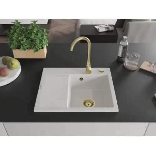 Ben Kjøkkenvask 1 Kum Høyre 600x500 Mm Hvit - 6523605000-20-g