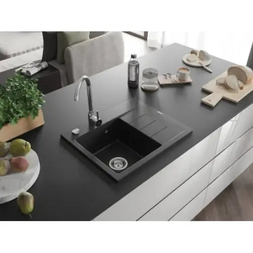 Ben Kjøkkenvask 1 Kum Venstre 600x500 Mm Svart - 6522605000-77