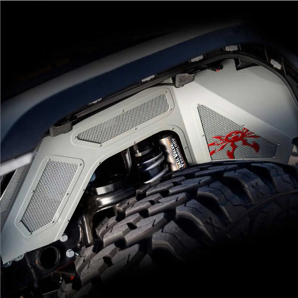 Beskyttelsessett for Indre Skjermbuer i Svart - Jeep Wrangler Jl 4xe 21-