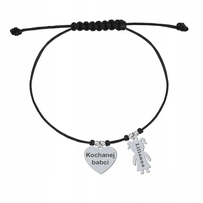 Armbånd Dame med Charms - Sølv Justerbart Hjerte