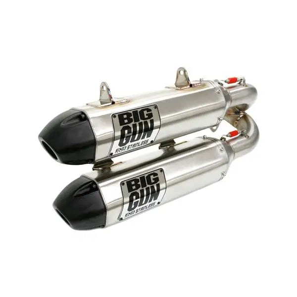 Big Gun Polaris Rzr Xp Turbo/rzr Xp 4 Turbo (2016-22) Exo Rustfritt Dobbelt Slip On