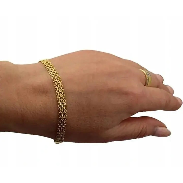 Armbånd Dame i Gull med Charms - 585 Gull 20 Cm