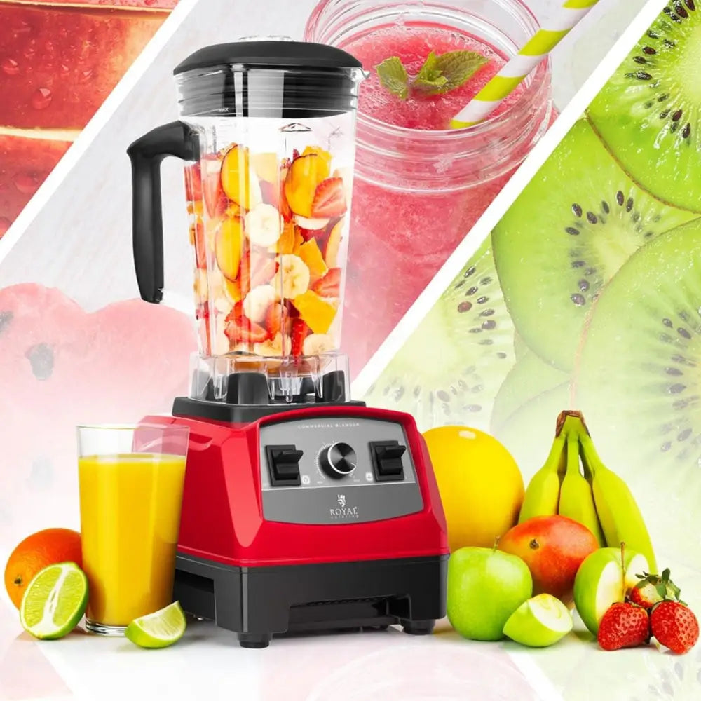 Blender med Krus og Lokk 32000 Rpm 1500 w - Rød