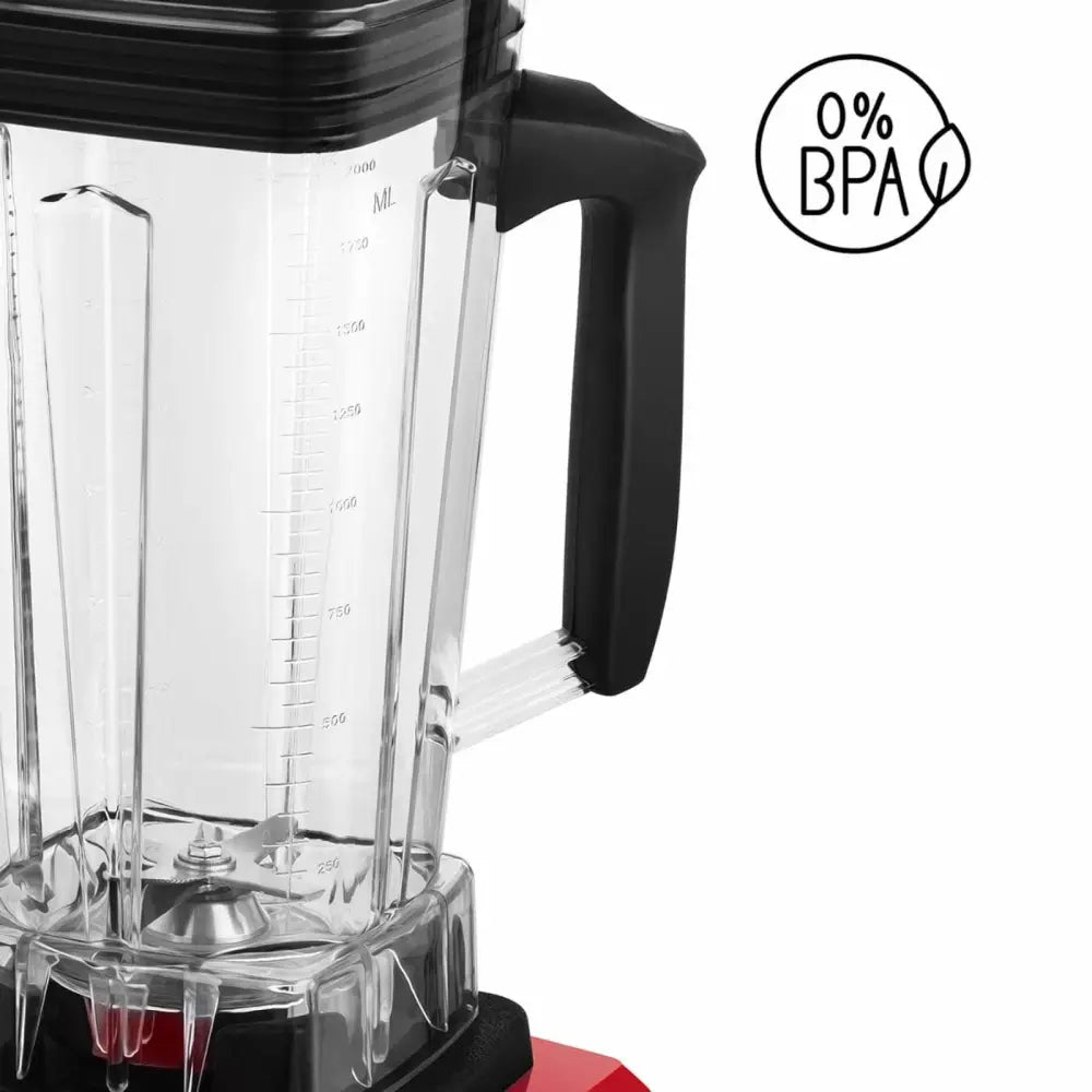 Blender med Krus og Lokk 32000 Rpm 1500 w - Rød