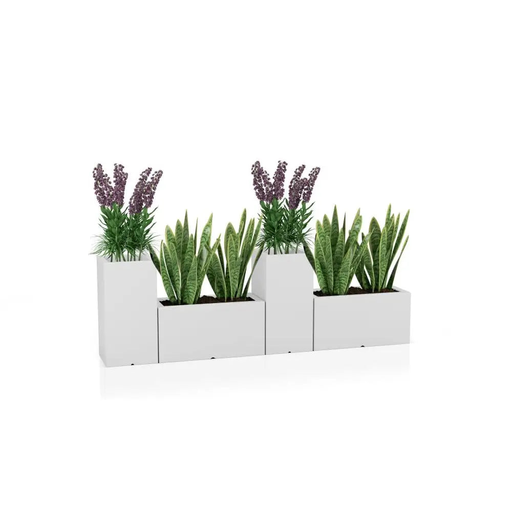 Blomsterpotte Lungo Rød (full Kapasitet + Vann Drenering)